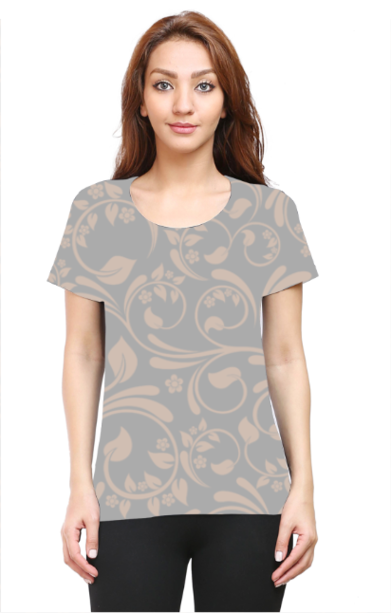 Female AOP Half Sleeve-25113Pattern