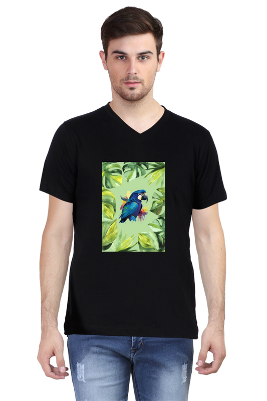 Male Vneck Half Sleeve - 251113BlueParrot